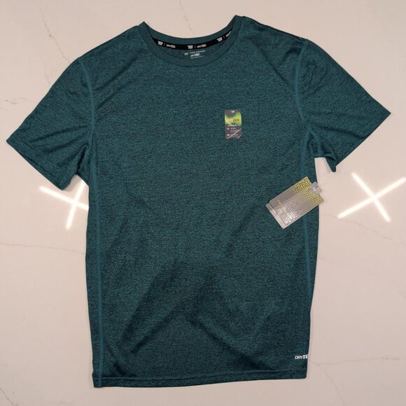 NEW Tek Gear DryTek Sz M T Shirt Green Men Moisture Wicking Breathable Athletic - Picture 1 of 10